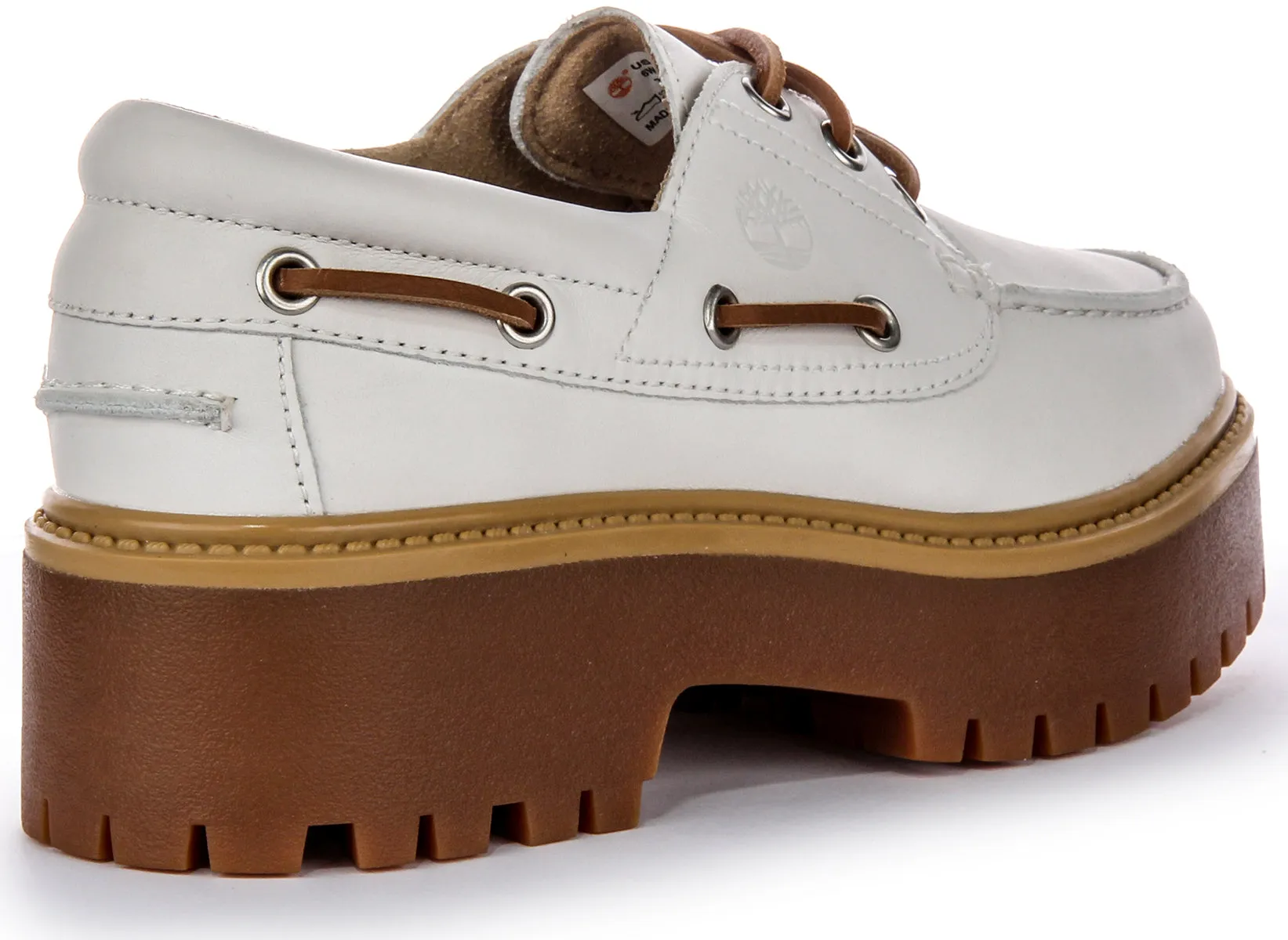 Chaussures bateau Timberland Stone Street en blanc pour femmes