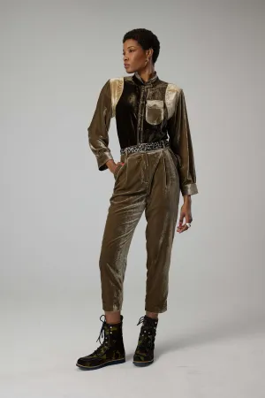 Chemise Tokyo en velours écorce