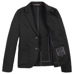 Tommy Hilfiger Veste en jersey piqué confortable Noir Babykids_Tommy-Hilfiger