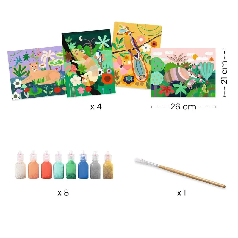 Ensemble de Peinture 3D Forêt Tropicale