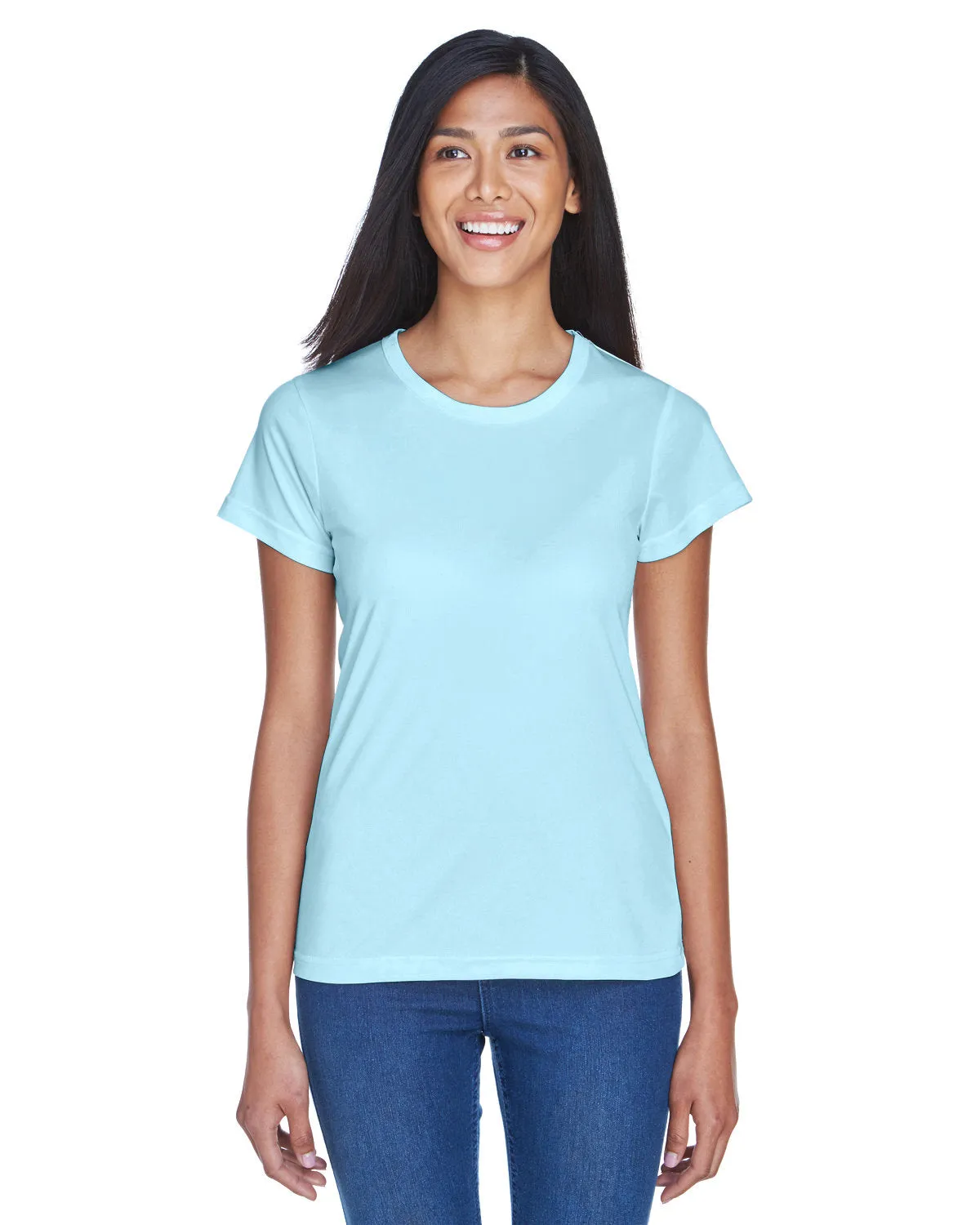 UltraClub 8420L T-shirt sport interlock pour femmes, frais et sec, performance optimale