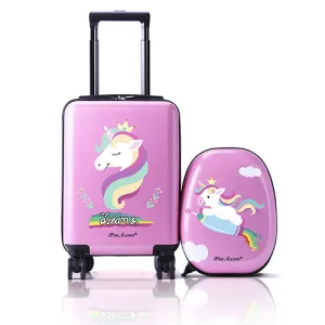 Valise à roulettes pour enfants Licorne - Bagage cabine pour filles