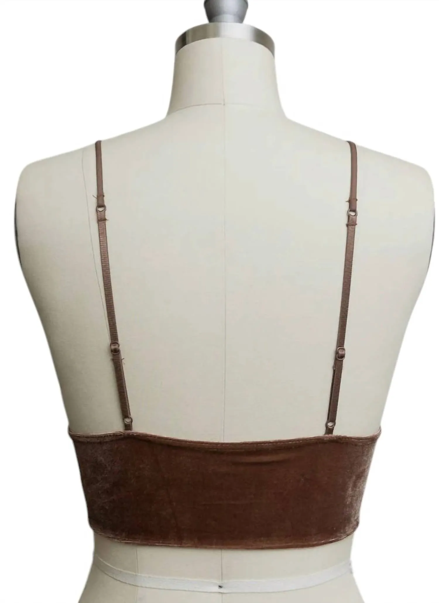 Bralette Long Velours Moka