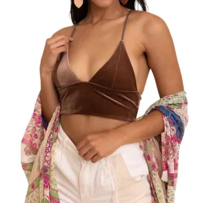Bralette Long Velours Moka