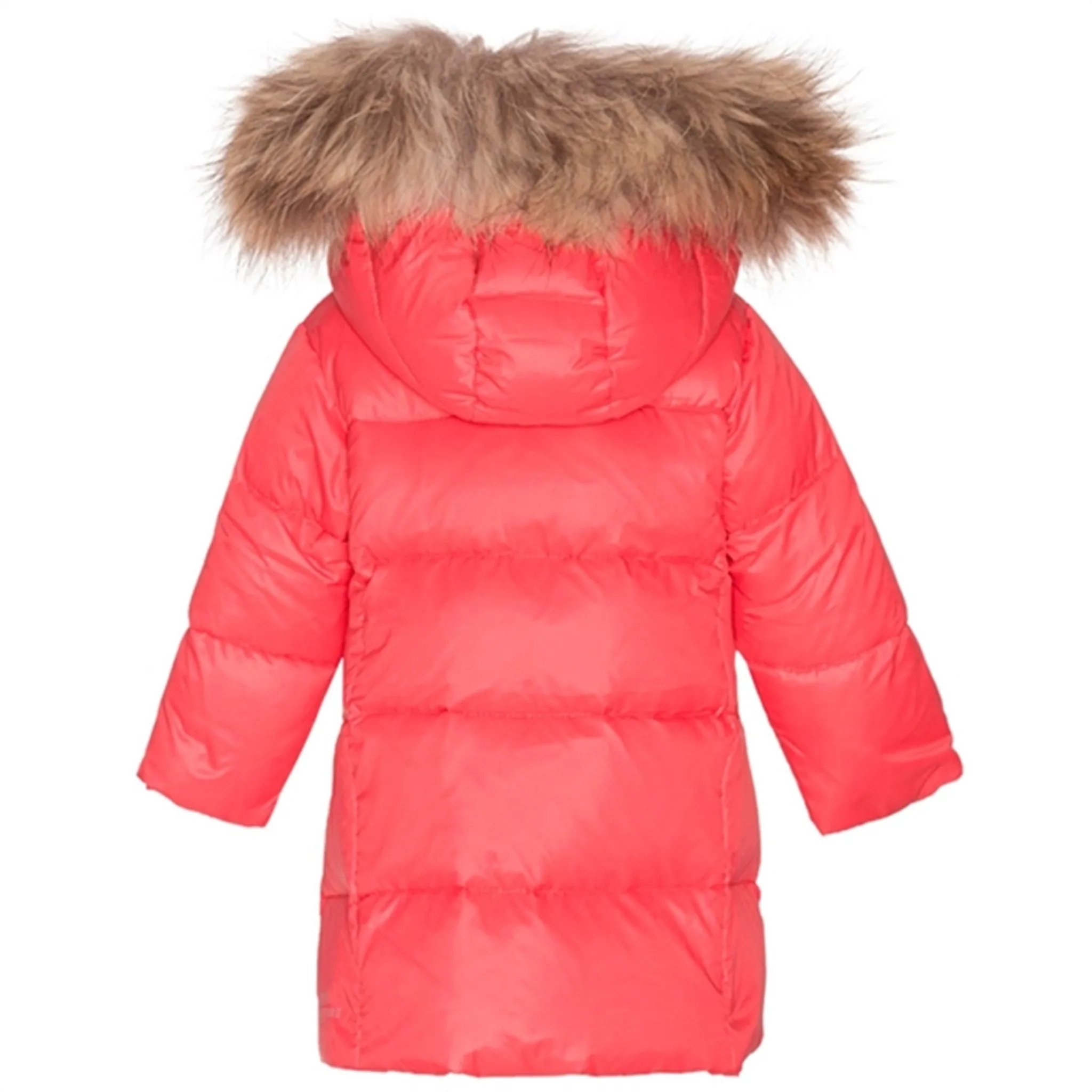 Ver de Terre Featherlight Manteau pour Bébé Fille avec Fourrure Flamingo Ver-De-Terre