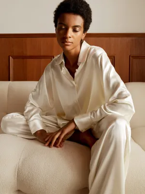 Pyjama en soie oversize Viola pour femmes