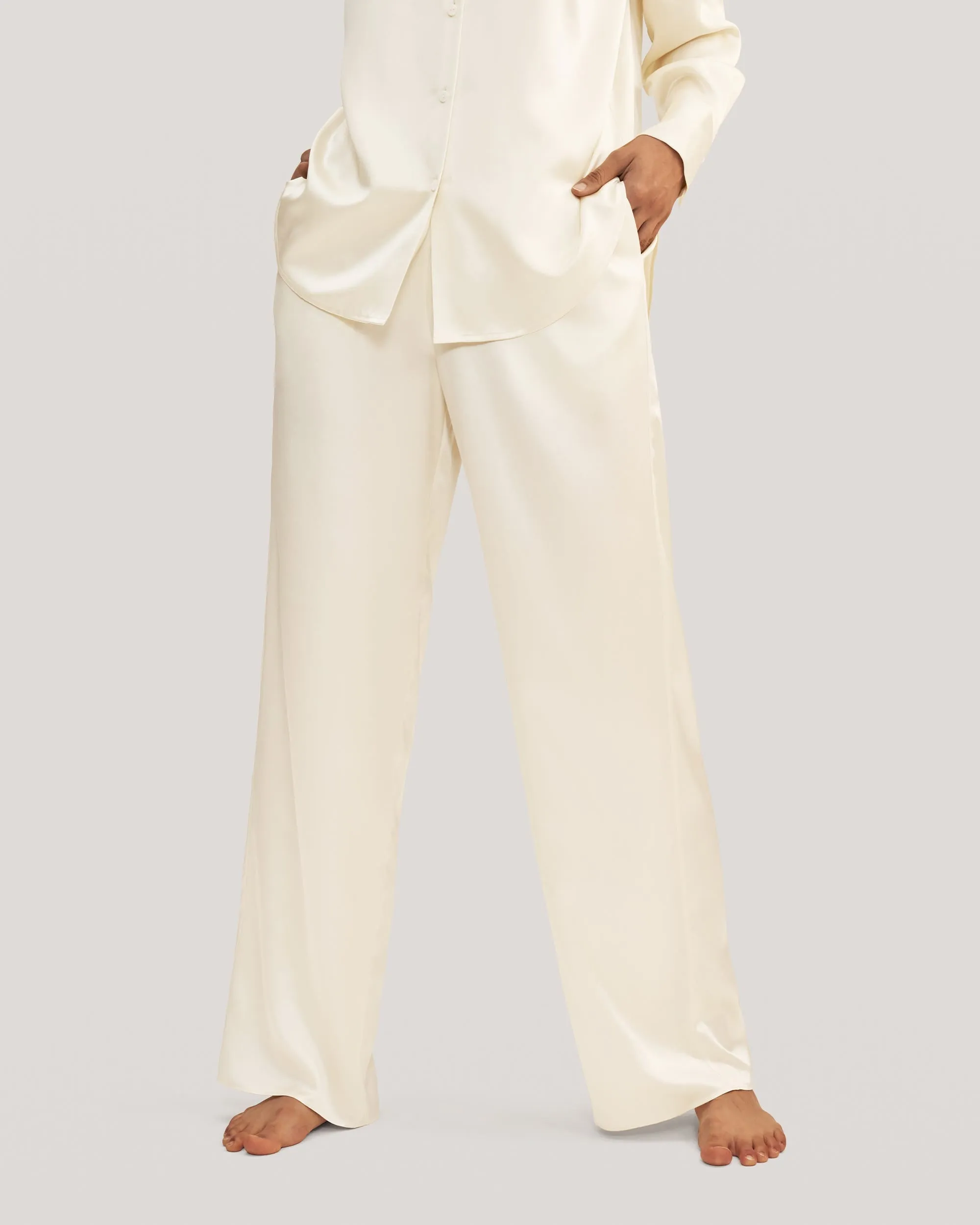 Pyjama en soie oversize Viola pour femmes