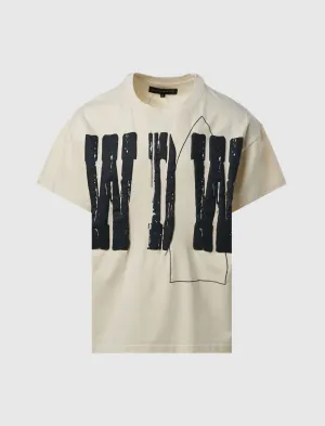 T-SHIRT MANCHES COURTES LAVÉ