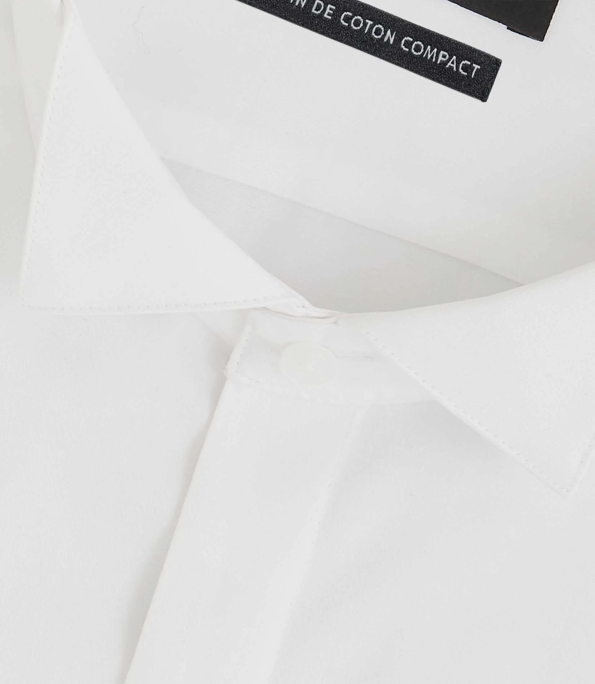 Chemise formelle en satin blanc METAPHOR