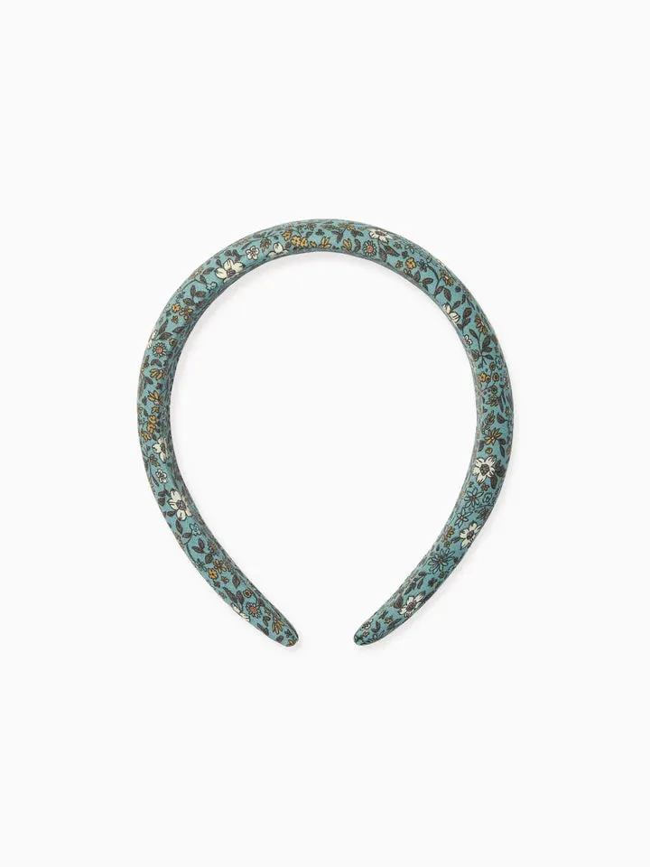 bandeau large bleu floral