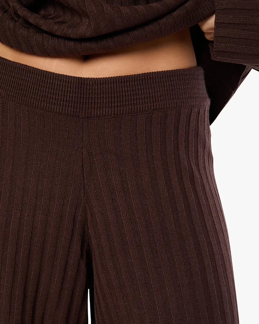Pantalon à jambe large à enfiler
