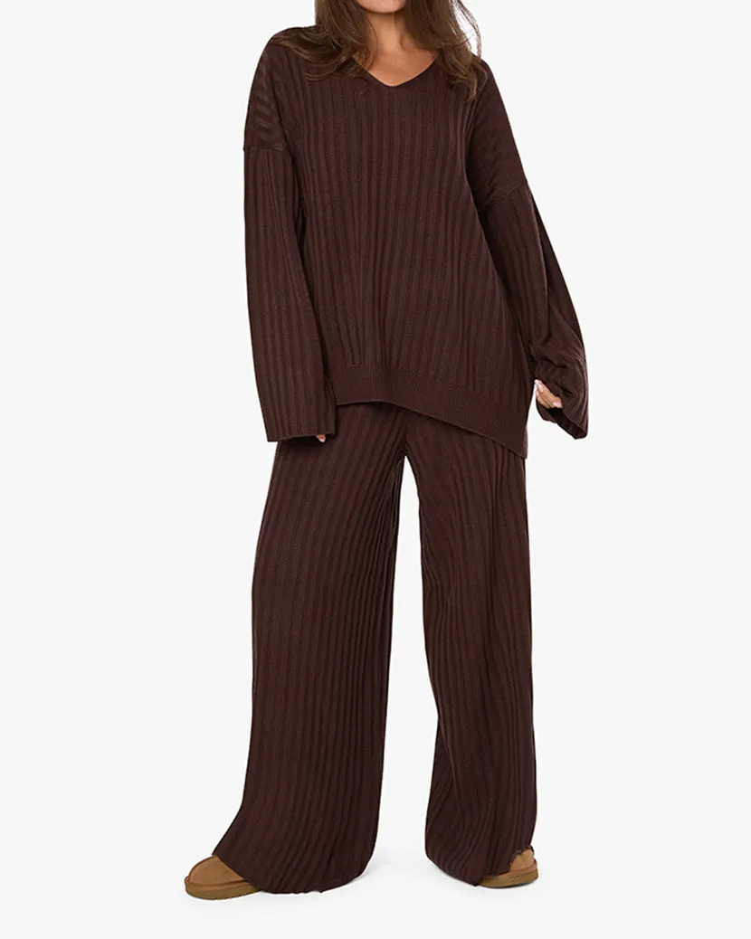 Pantalon à jambe large à enfiler