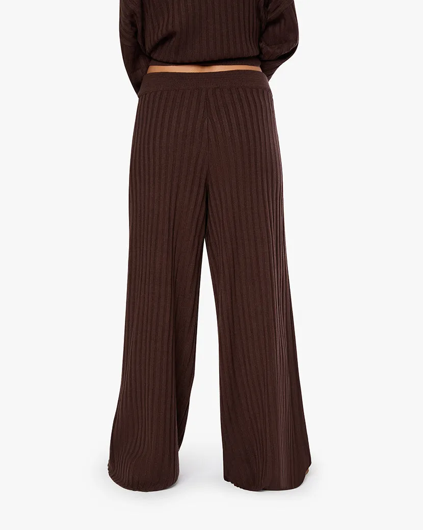 Pantalon à jambe large à enfiler