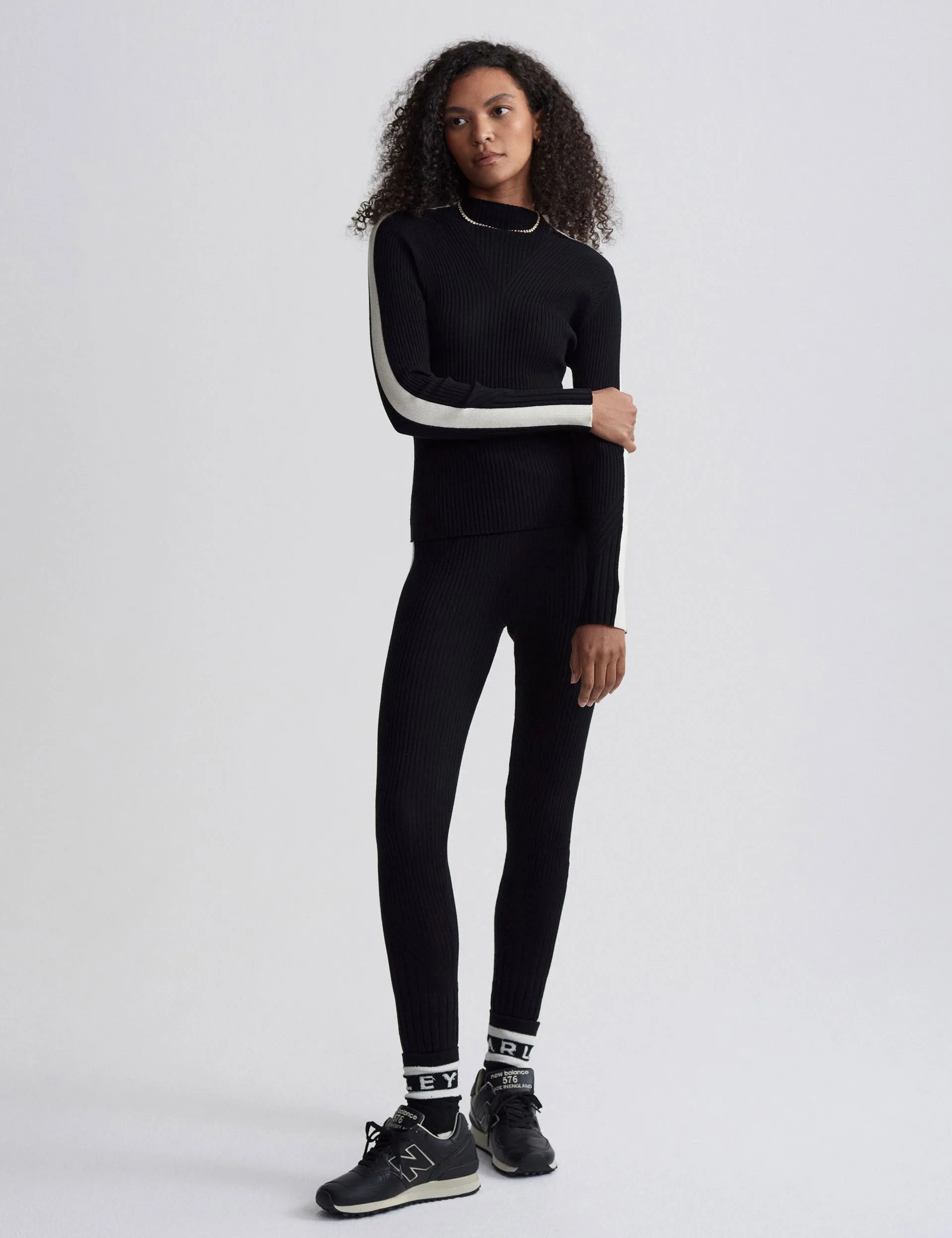 Wilshire Col Montant en Tricot - Noir