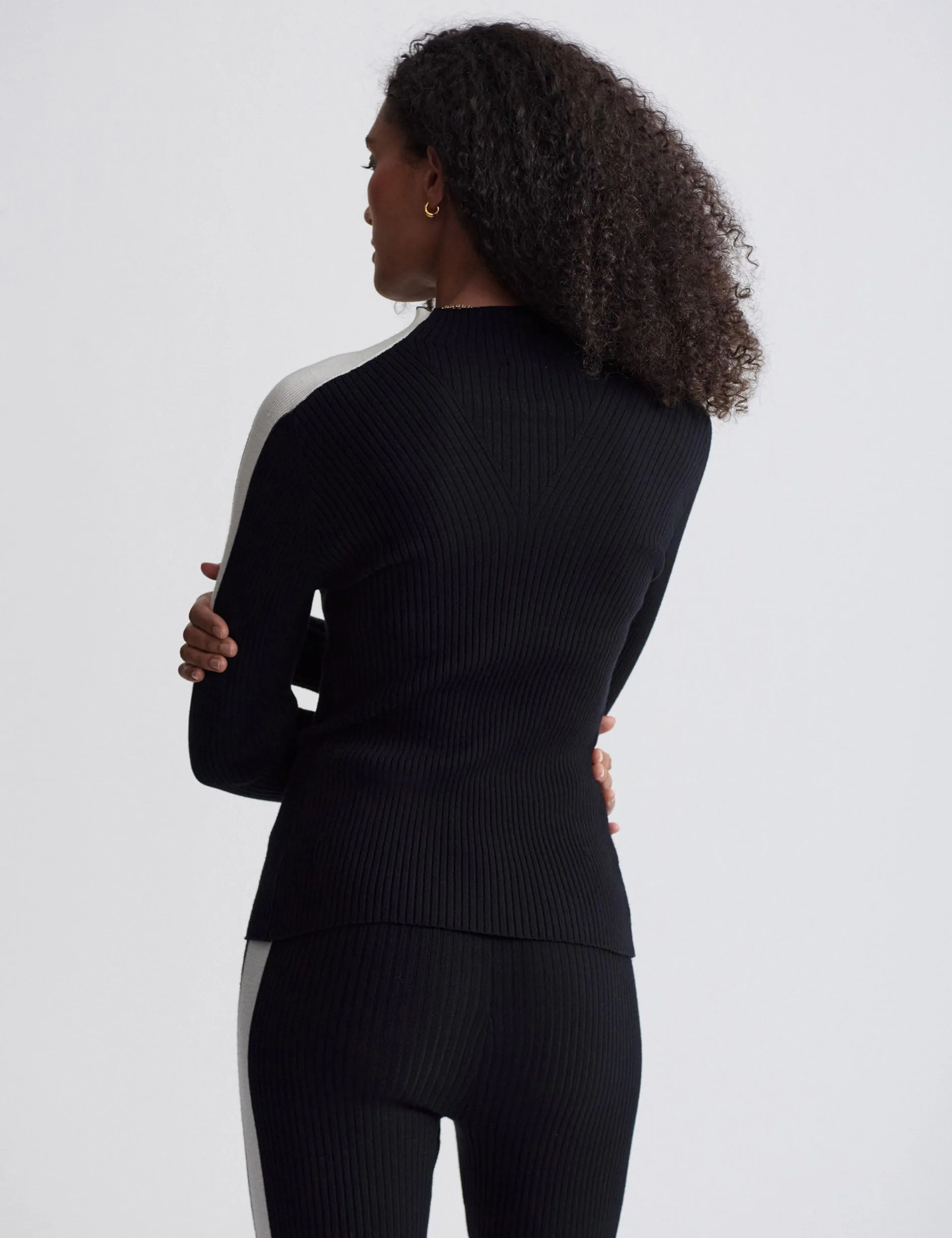 Wilshire Col Montant en Tricot - Noir