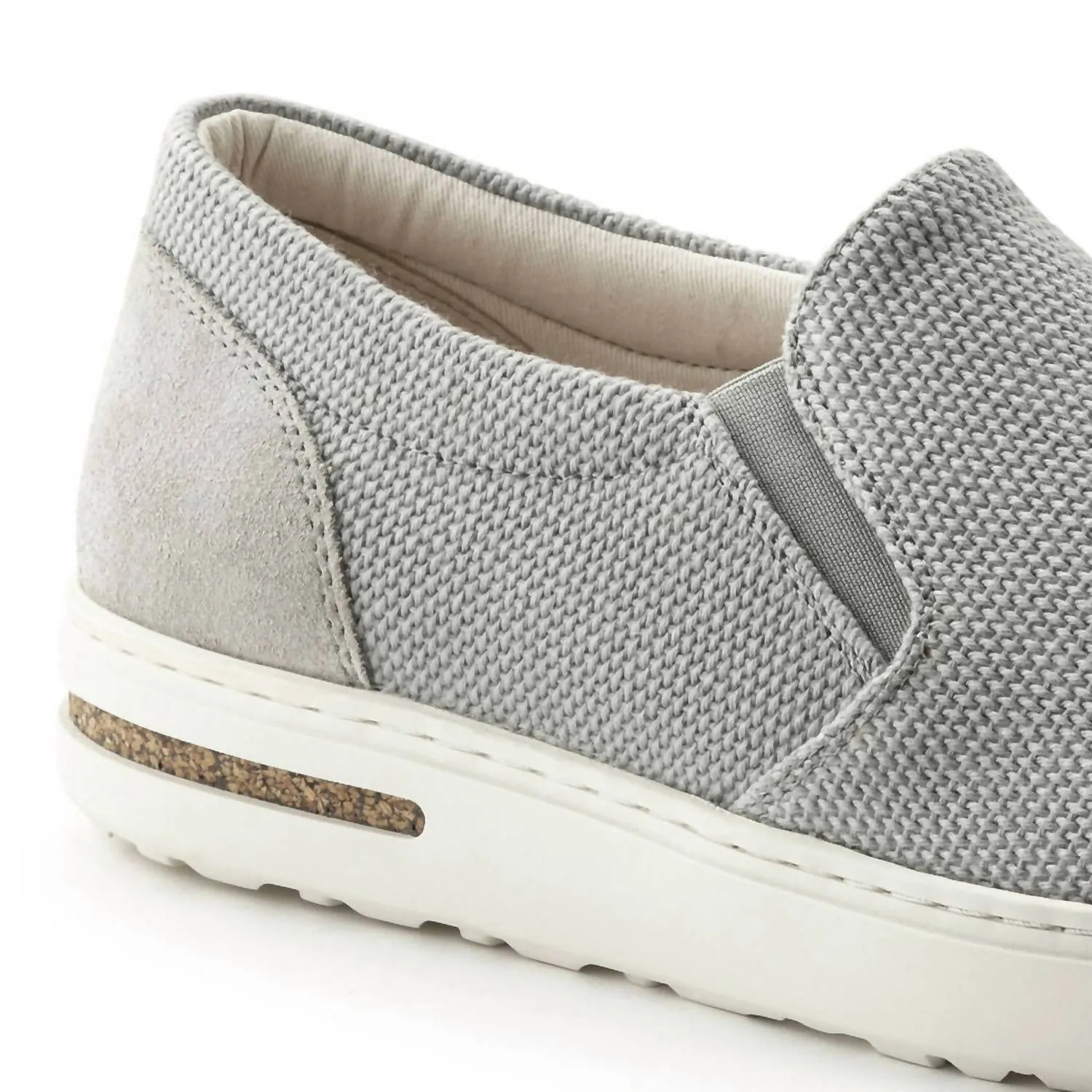 Chaussures Oswego en Toile et Suédine pour Femme en Gris Baleine
