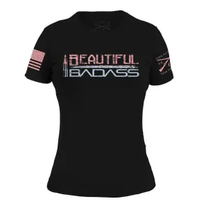 T-shirt dégradé badass pour femmes - Noir