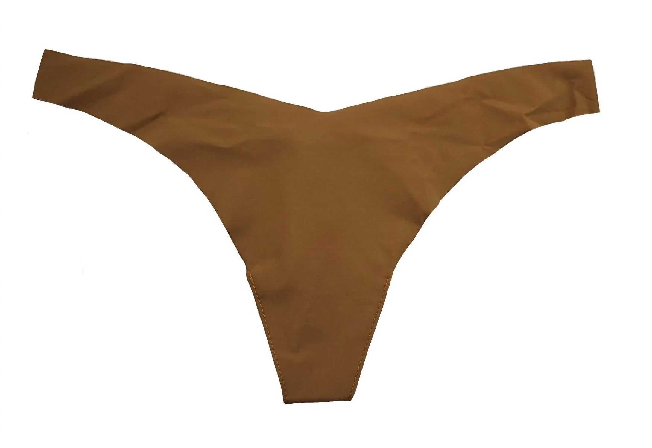 String Tanga Classique Uni pour Femme en Moka