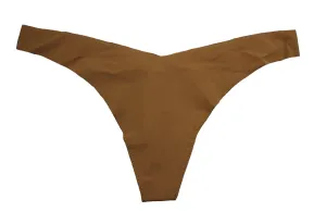 String Tanga Classique Uni pour Femme en Moka