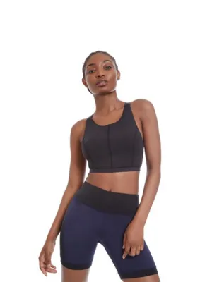 Short de vélo à motifs colorés pour femme, Marine