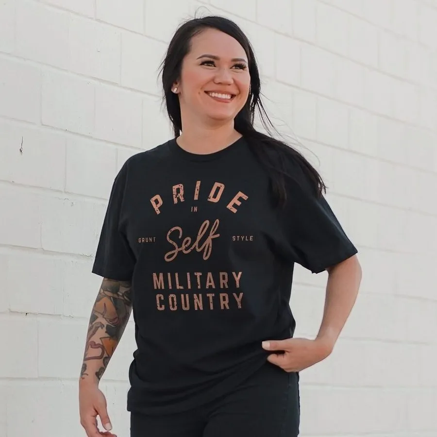 T-shirt Boyfriend Fit Femme Ethos - Noir
