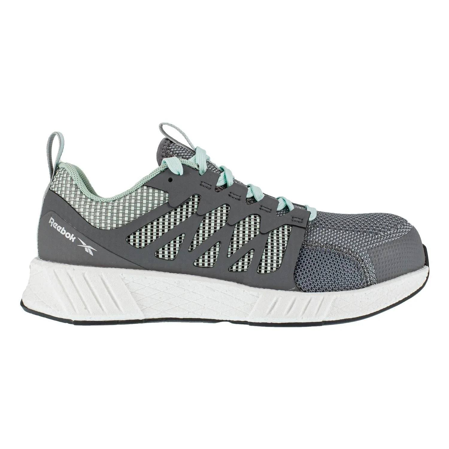 Chaussure de travail sportive Femme Fusion Flexweave® à embout composite Gris/Vert menthe