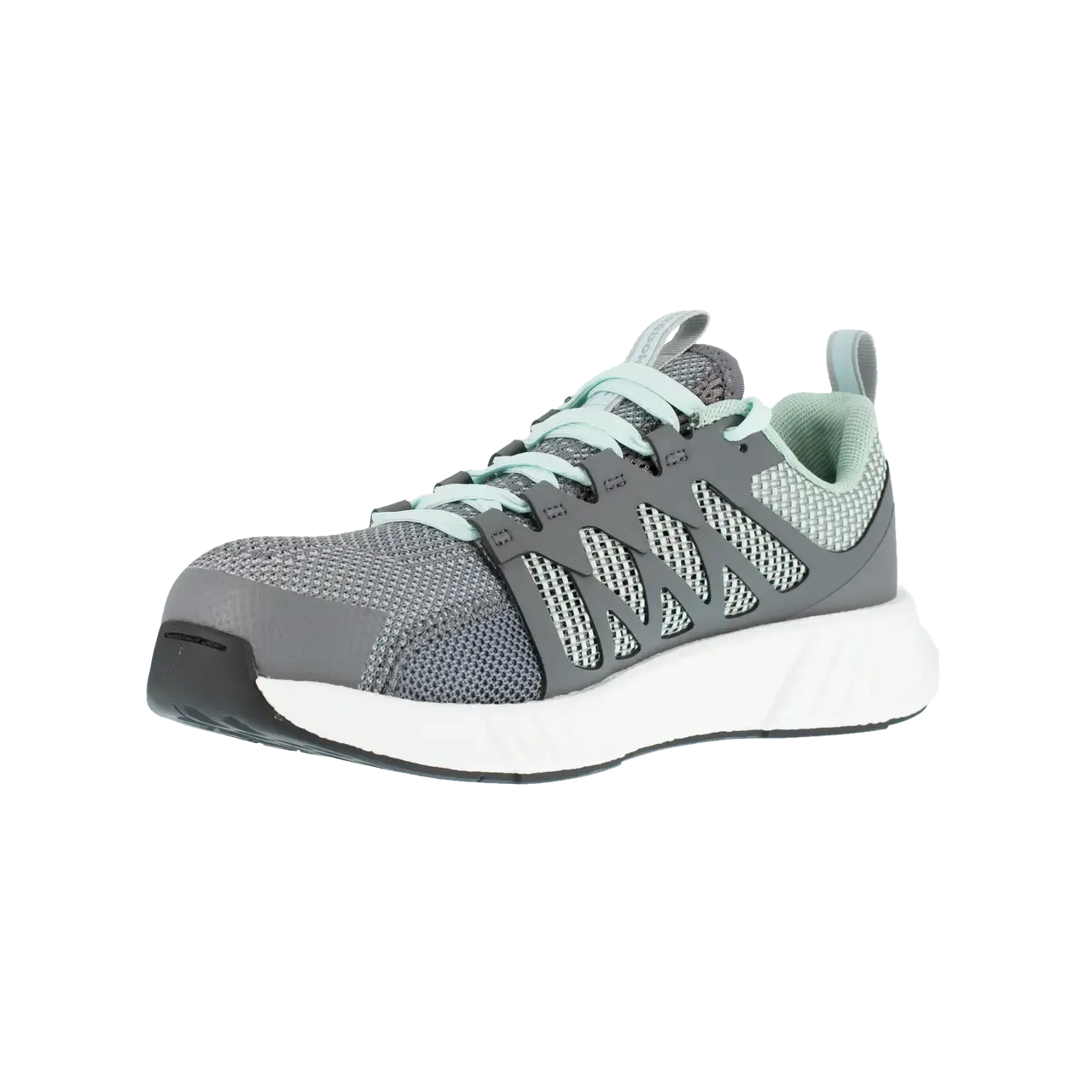 Chaussure de travail sportive Femme Fusion Flexweave® à embout composite Gris/Vert menthe