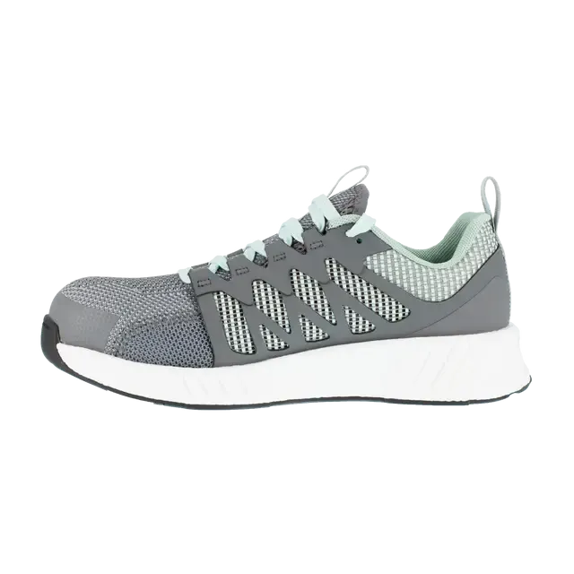 Chaussure de travail sportive Femme Fusion Flexweave® à embout composite Gris/Vert menthe