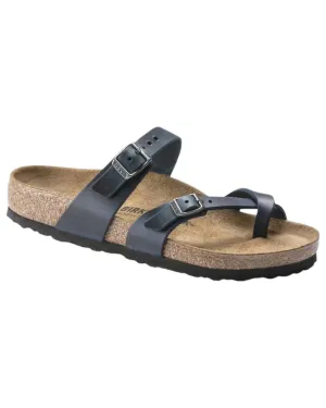 Sandales Mayari en cuir bleu huilé pour femme