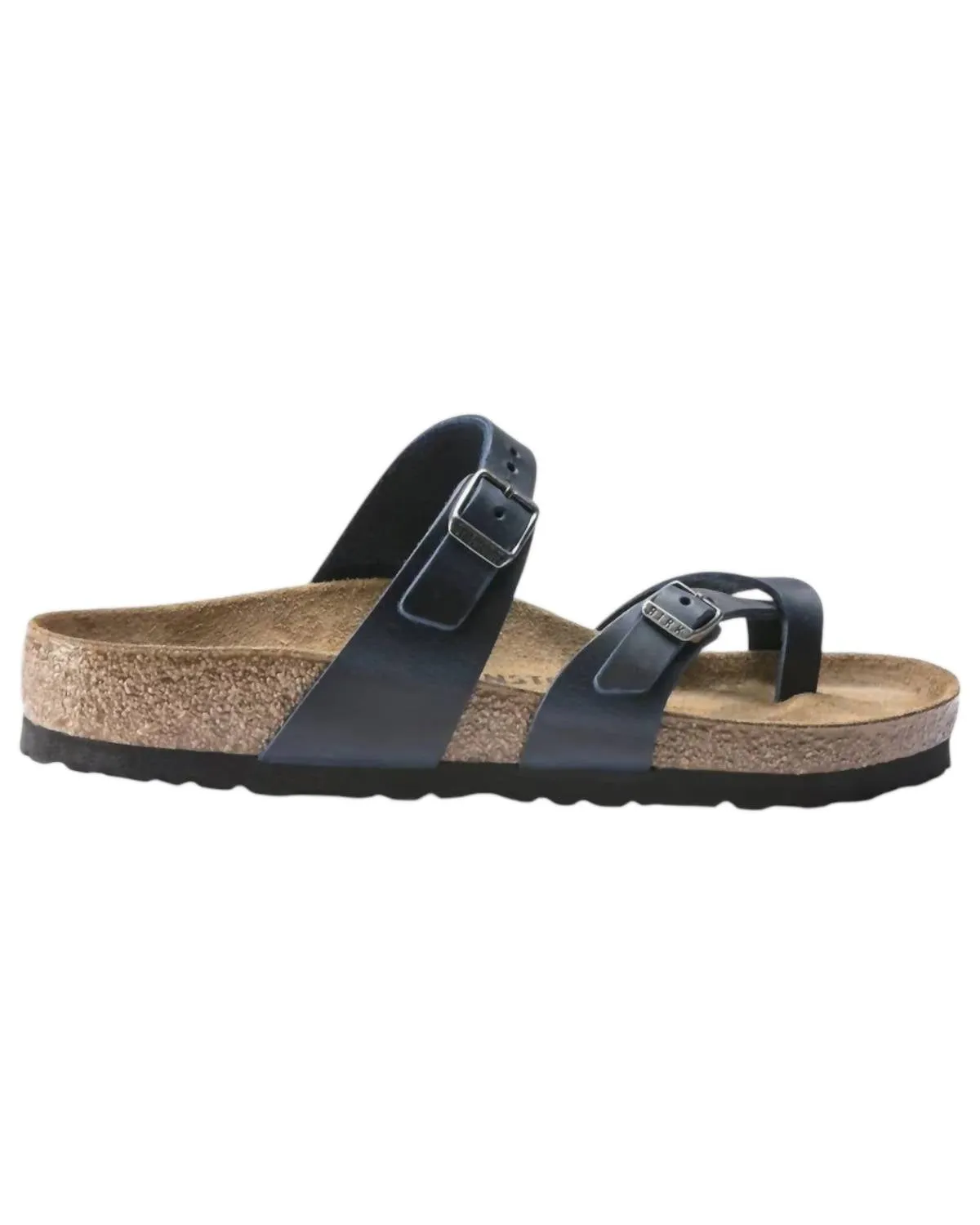Sandales Mayari en cuir bleu huilé pour femme