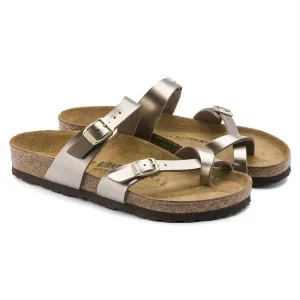 Sandale Mayari pour femme en taupe métallisé