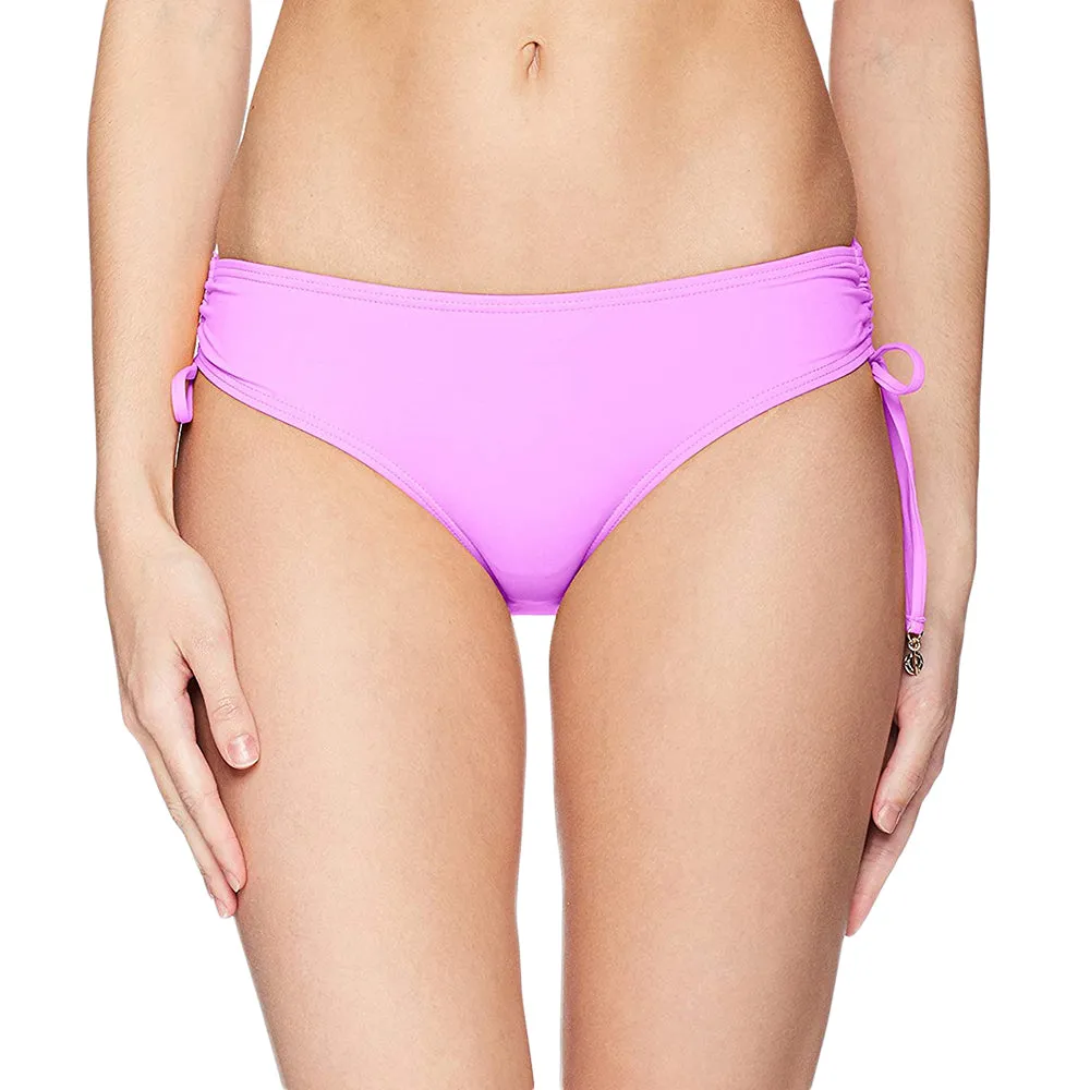 Bas de bikini uni pour femmes, violet clair