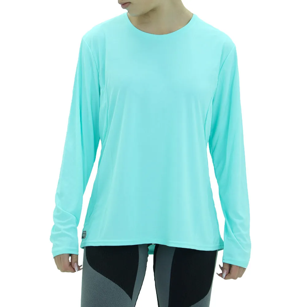 Haut de sport uni pour femmes, Aqua