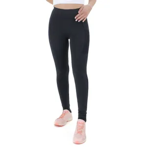 Legging femme uni avec 2 poches, Noir