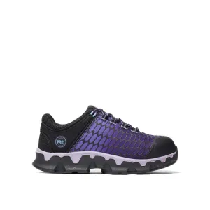 Chaussure de travail sportive à embout d'acier pour femmes PowerTrain Noir/Violet