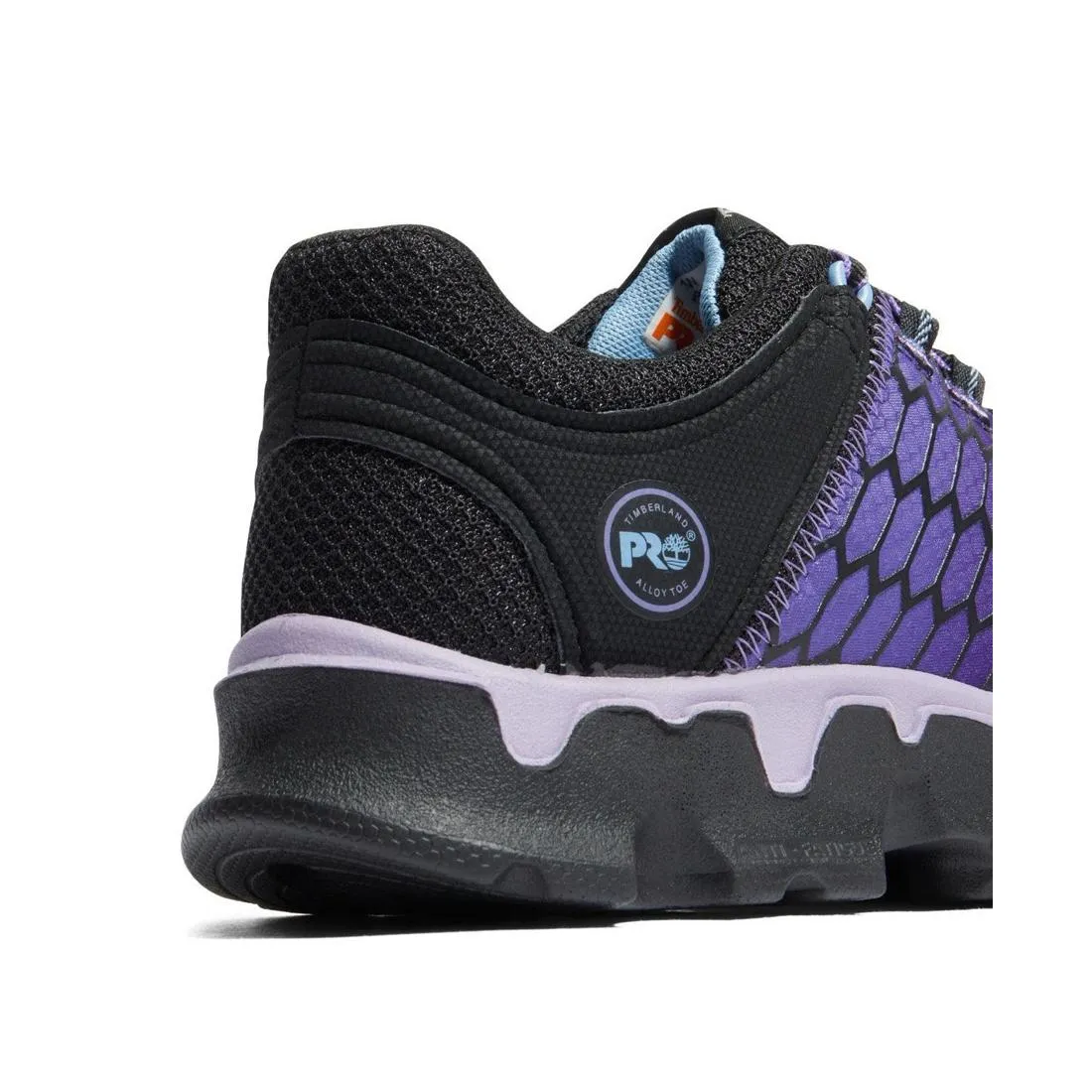 Chaussure de travail sportive à embout d'acier pour femmes PowerTrain Noir/Violet