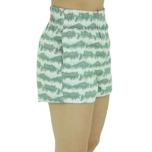 Short décontracté imprimé pour femme, Beige/Vert