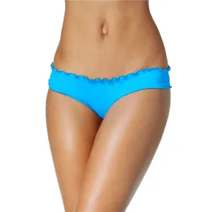 Culotte de Bikini Femme Volantée et Effrontée, Bleu