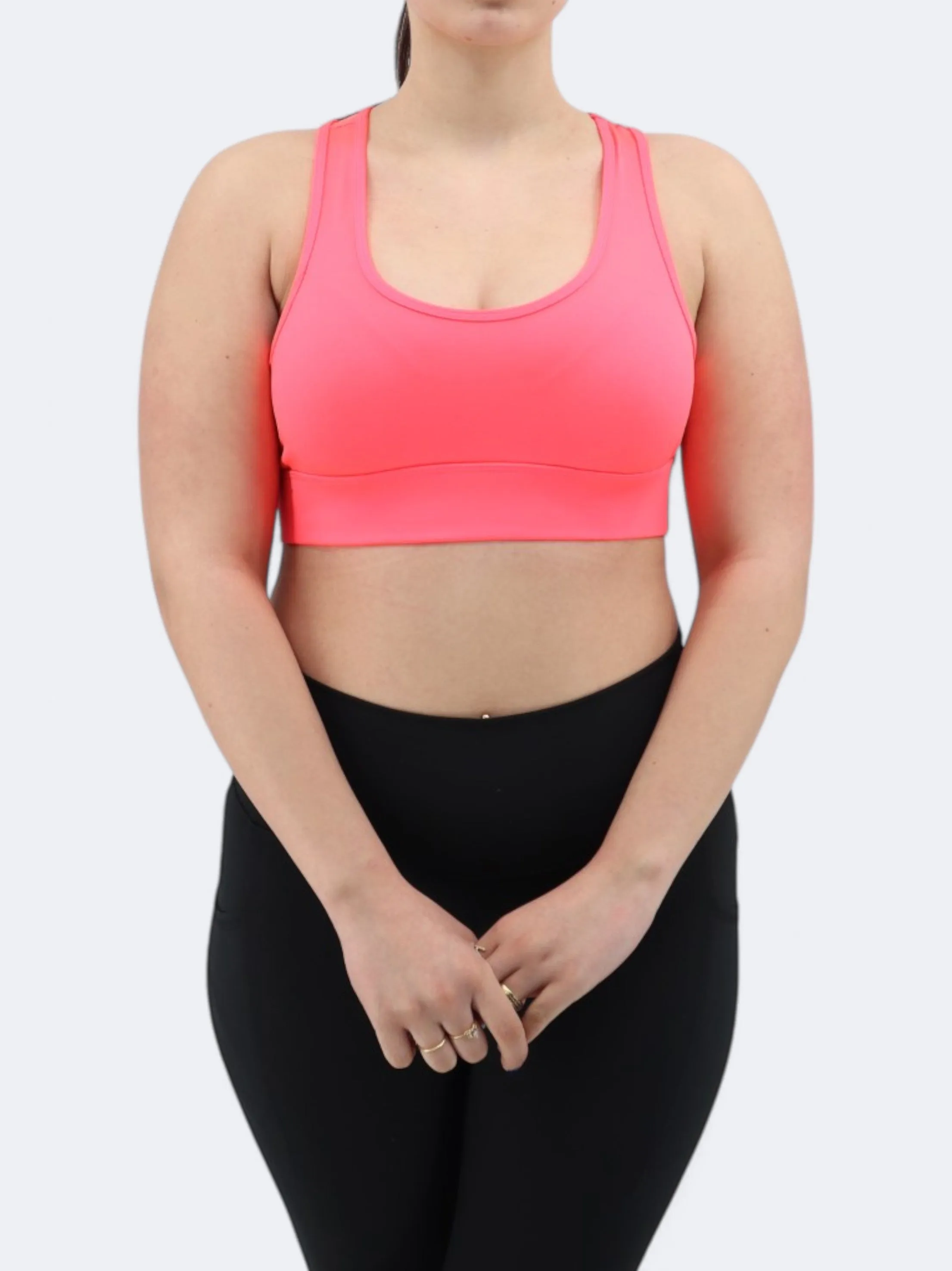 Haut de sport féminin court, Corail