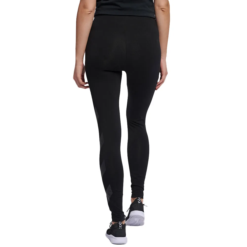 Legging en coton extensible pour femmes, Noir