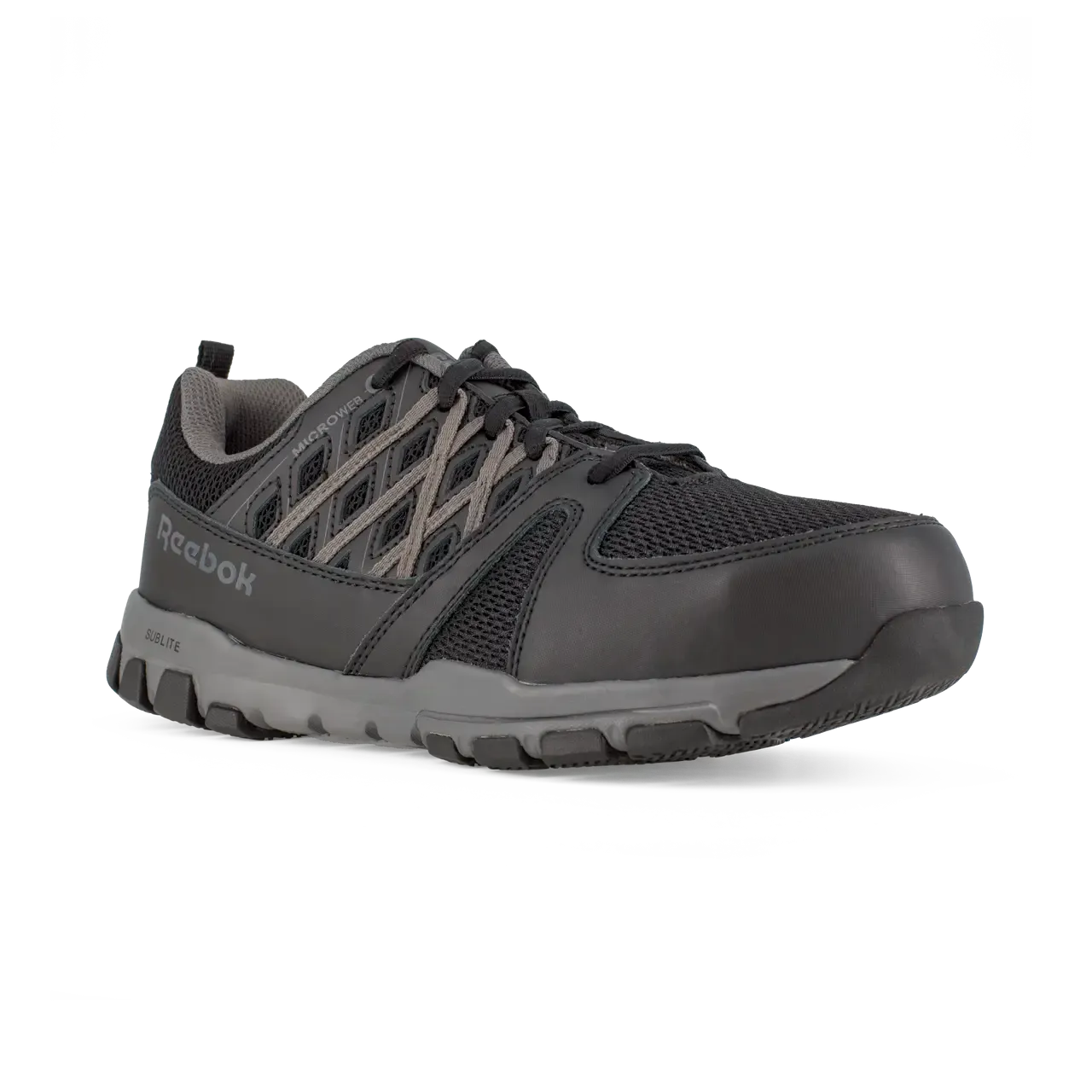 Chaussure de travail sportive à embout d'acier Sublite pour femme Noir/Gris