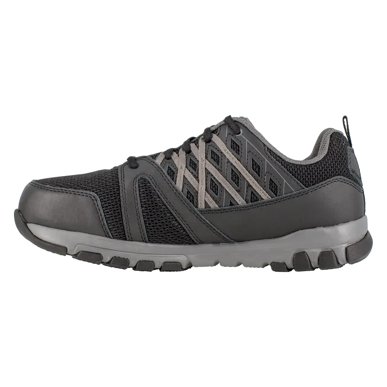 Chaussure de travail sportive à embout d'acier Sublite pour femme Noir/Gris