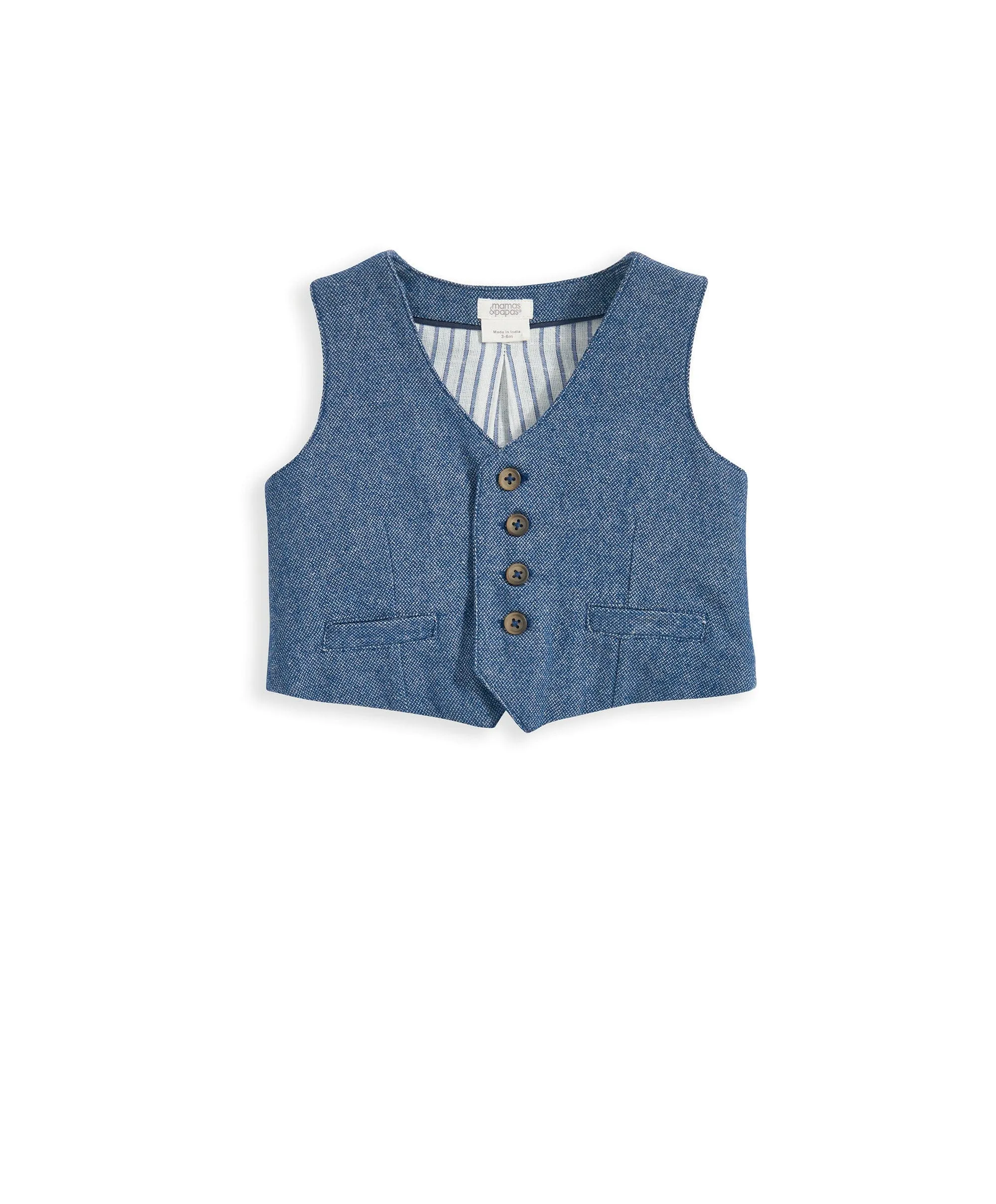 Ensemble Veste Tissée et Pantalon - Bleu