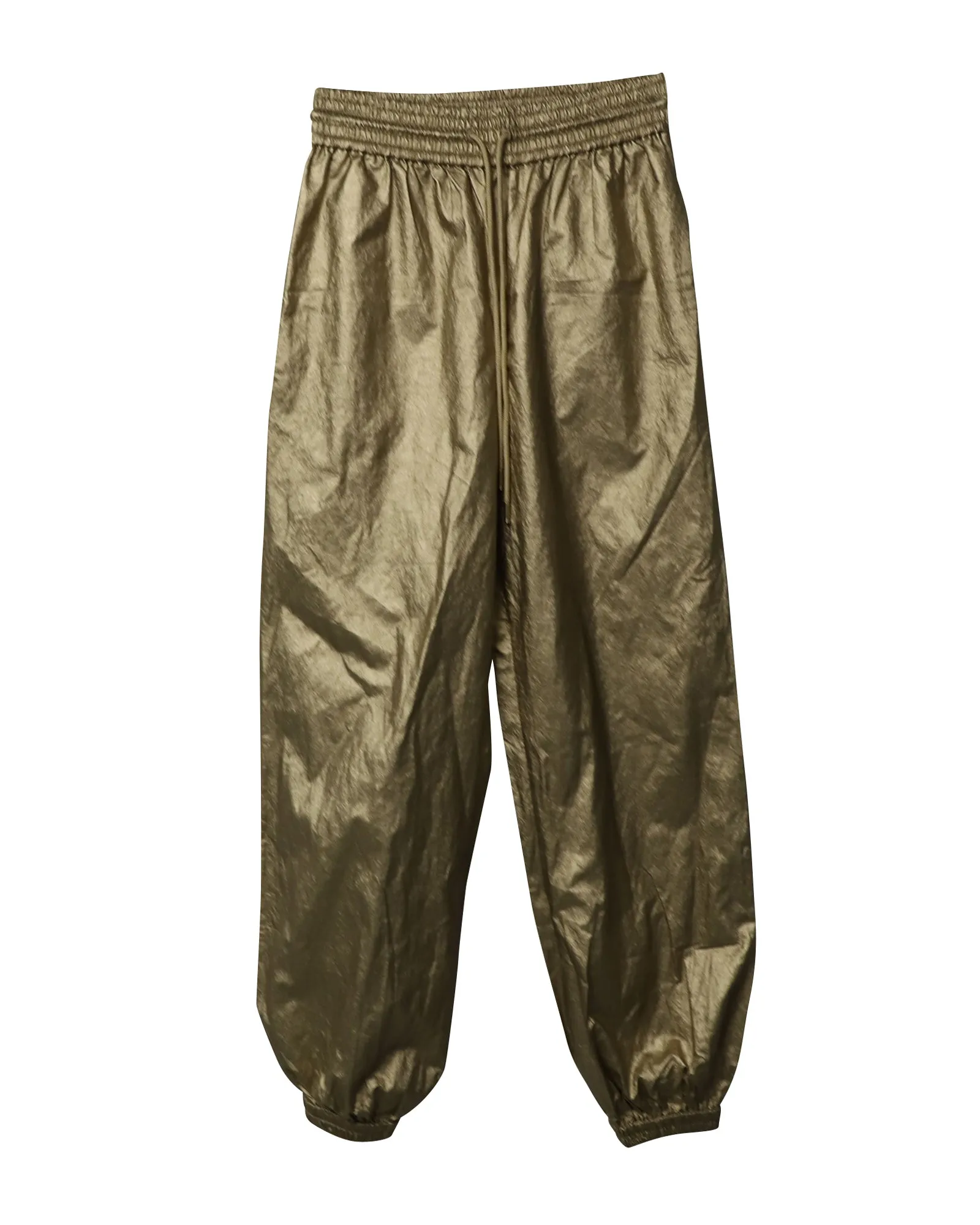 Pantalon à cordon rythmique Zimmermann en viscose dorée