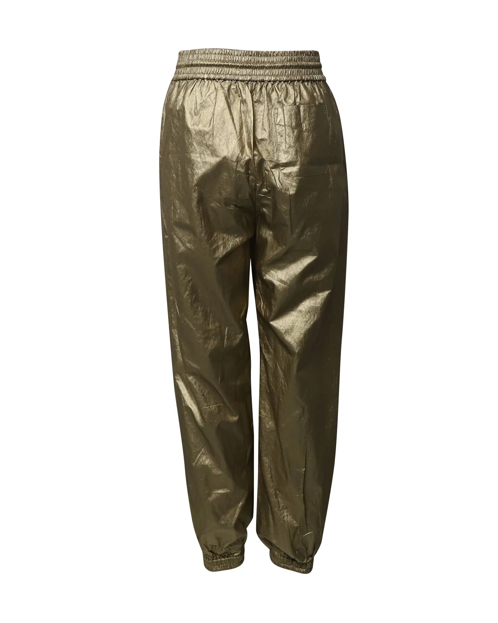 Pantalon à cordon rythmique Zimmermann en viscose dorée