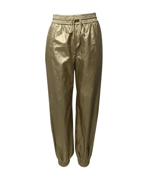 Pantalon à cordon rythmique Zimmermann en viscose dorée